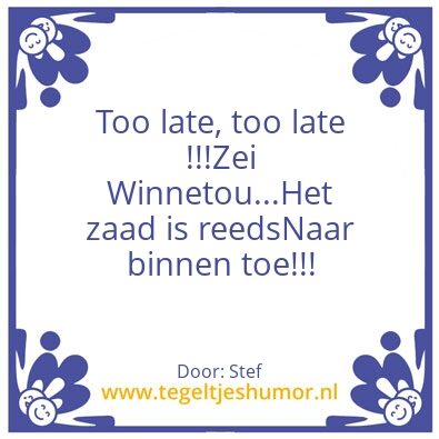 Tegeltje: Stefke keukenchefke