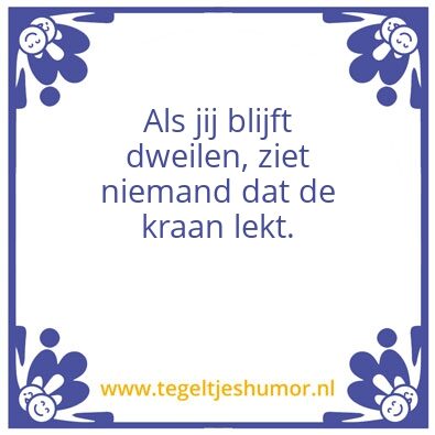 Tegeltje: Lekkage