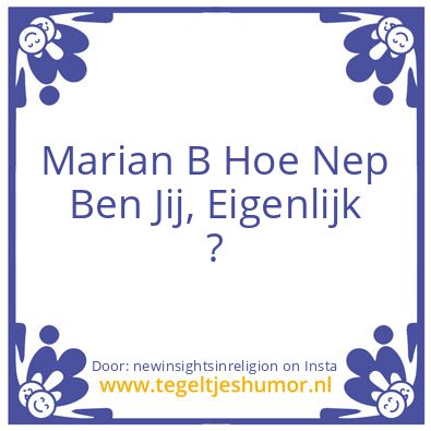 Tegeltje: what are the odds of that ?