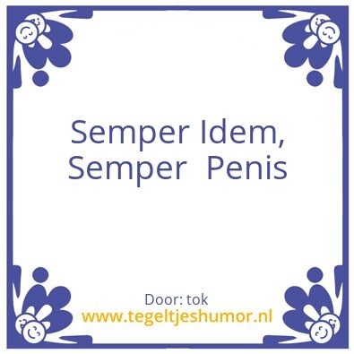 Tegeltje: tok