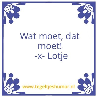 Tegeltje: Lotje