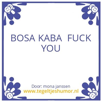 Tegeltje: mona