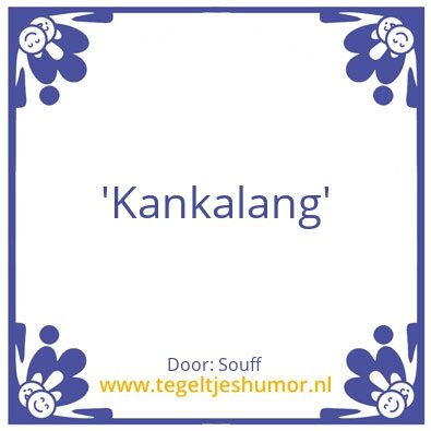 Tegeltje: Souff