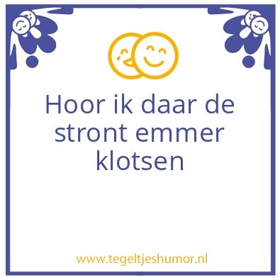 Tegeltje: Klotsen