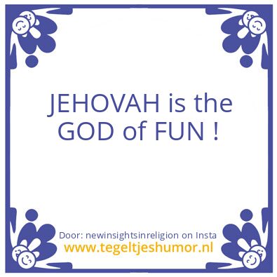 Tegeltje: The GOD of FUN.