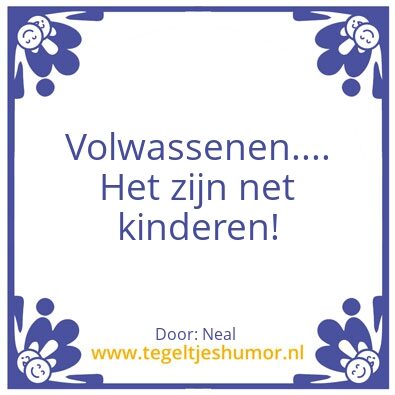 Tegeltje: Kind worden