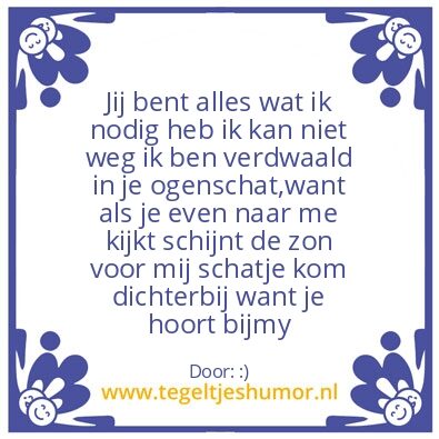 Tegeltje: Love
