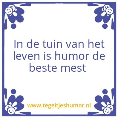 Tegeltje: humor