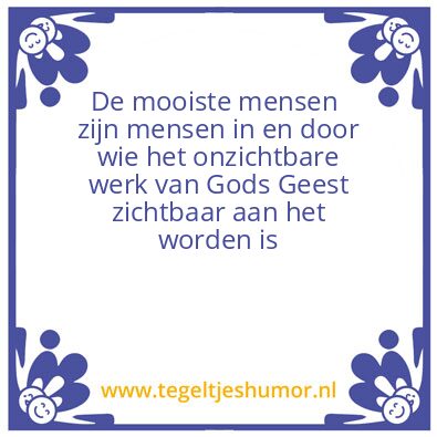 Tegeltje: Vrucht van de Geest