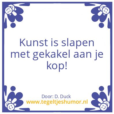 Tegeltje: Kunstdefinitie