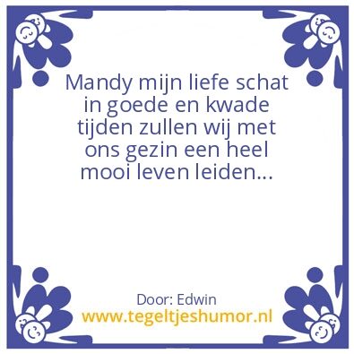 Tegeltje: Mandy