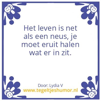 Tegeltje: neus