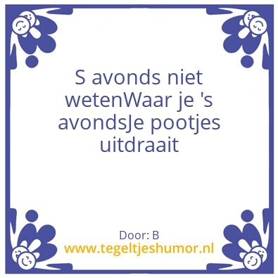 Tegeltje: H