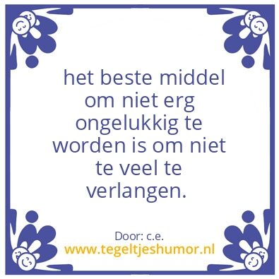 Tegeltje: verlangen