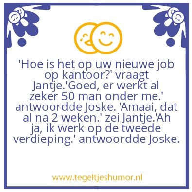 Tegeltje: kantoor