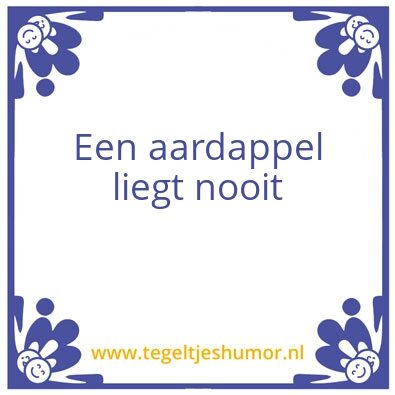 Tegeltje: groentenwijsheid