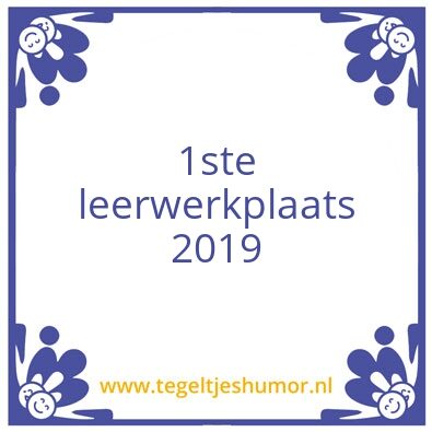 Tegeltje: Leerwerkplaats