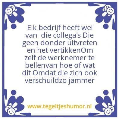 Tegeltje: Kleutergedrag