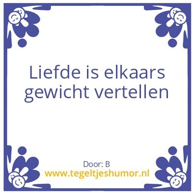 Tegeltje: liefde is