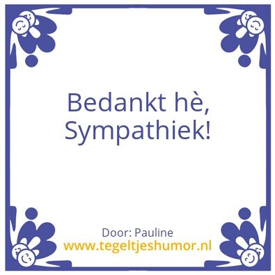 Tegeltje: Pauline