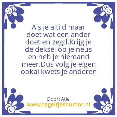 Tegeltje: Waarheid