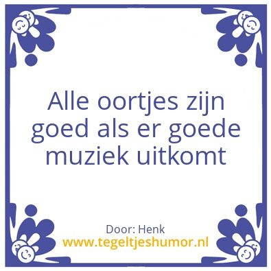 Tegeltje: Oortjes