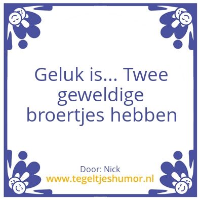 Tegeltje: Geluk