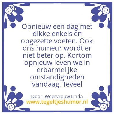 Tegeltje: Het weer
