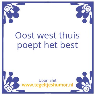 Tegeltje: Tegel humor