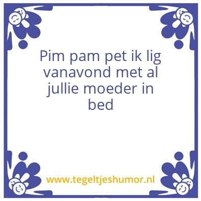 Tegeltje: Eng