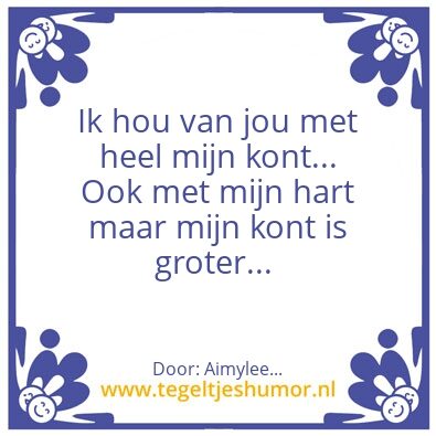 Tegeltje: Kont