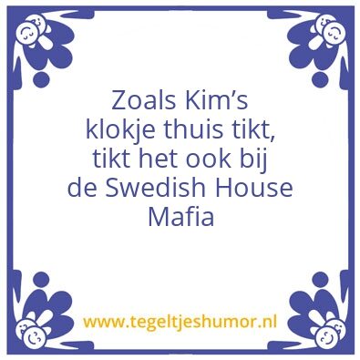 Tegeltje: Swedish House Mafia