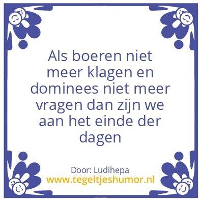 Tegeltje: Humor