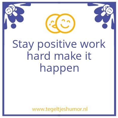 Tegeltje: Work