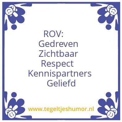 Tegeltje: ROV Oost-Nederland