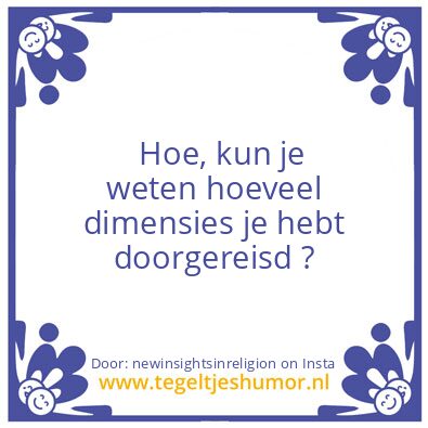 Tegeltje: Dimensions …