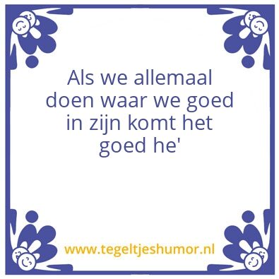 Tegeltje: henro