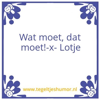 Tegeltje: Lotje