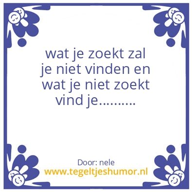 Tegeltje: nele