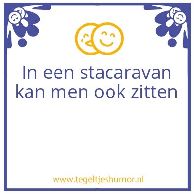Tegeltje: Caravan