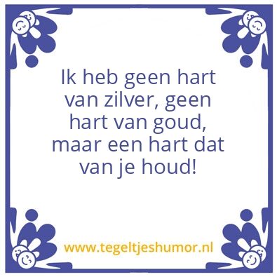Tegeltje: Hart van