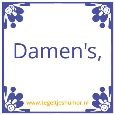 Tegeltje: wc