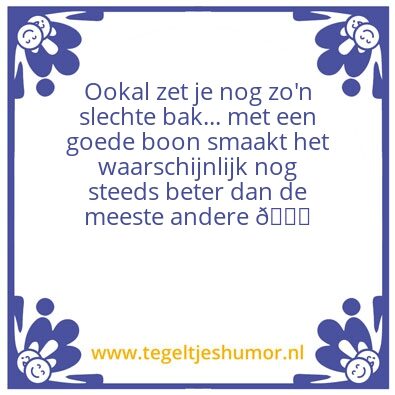 Tegeltje: Koffie