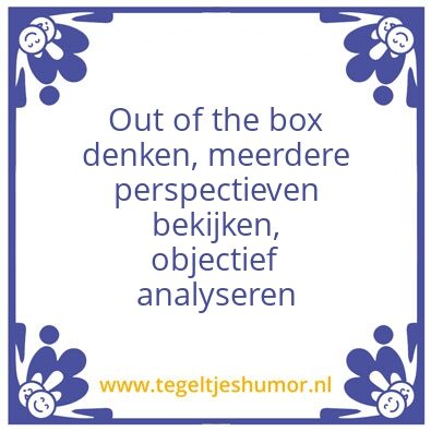 Tegeltje: Goede vraag