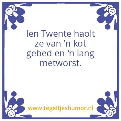 Tegeltje: Metworst