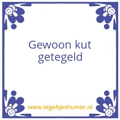Tegeltje: Kaarten tegeltje