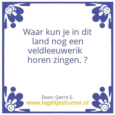 Tegeltje: Ik ben Gerrit.