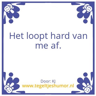 Tegeltje: KJ