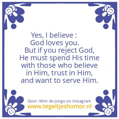 Tegeltje: Religious Insights.