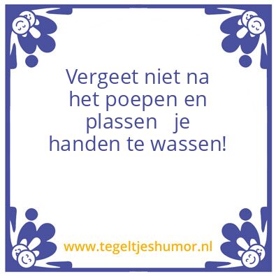 Tegeltje: Wc